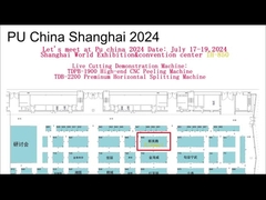 2200mm Patah Lebar PU busa Mesin pemotong Splitter horizontal otomatis Siemens servo elektronik