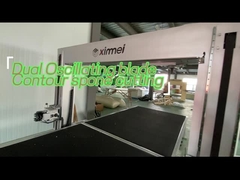 Mesin Pemotong Profil Busa Cepat Mesin Pemotong Busa Industri Bergetar Ganda