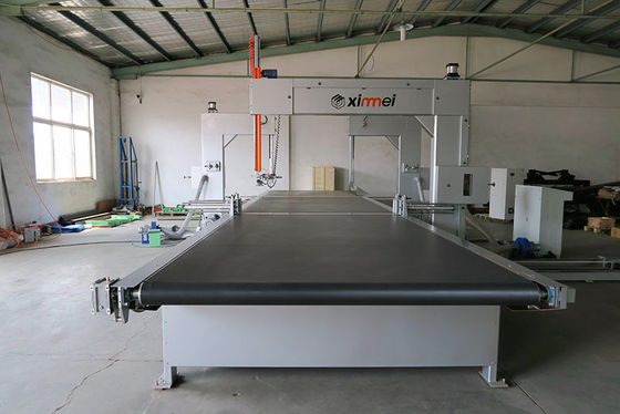 EVA PE Sponge Block Foam Cutting Trimming Machine vertikal otomatis