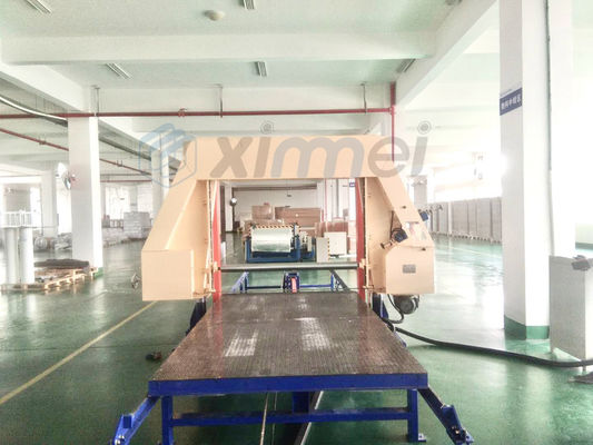 Tdp-1650 / 2150 mesin pemotong busa PU dengan kontrol frekuensi lanjutan 2mm-300mm ketebalan lembaran pisau pita mesin horizontal splitting