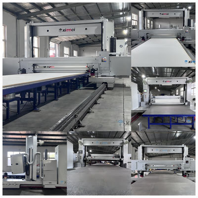 C517 Horisontal Reciprocating linear guide motion band knife long foam block skiving air suction high precision high cutting speed All auto electric control with winding edge trimming Model baru C517