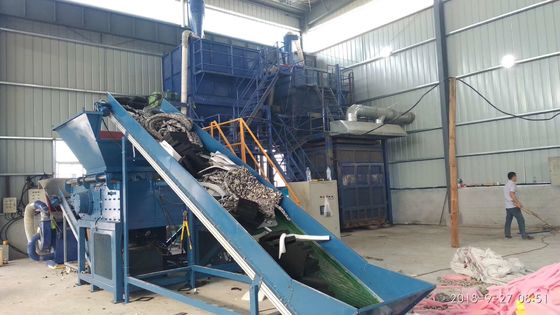 Heavy Duty Durable Sponge Shredding Machine Crusher, menghancurkan busa PE EVA EPE