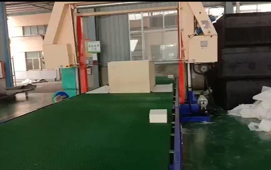Sponge Roll Sheet Foam Cnc Machine Pembagian Horizontal Dengan Vakum