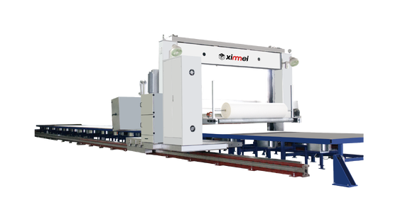 Efisiensi Tinggi 2200mm Cutting Width PU Foam Cutting Machine dengan 0-120m/min Kecepatan